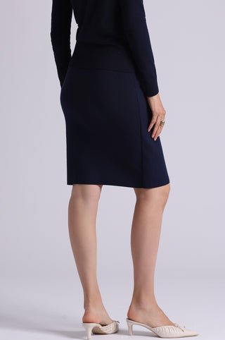 Viscose Overlap Panel Skirt