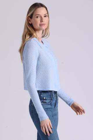 Sheer Luxury Cashmere Collared Cardigan