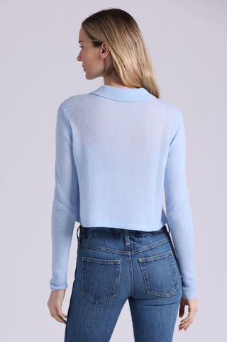 Sheer Luxury Cashmere Collared Cardigan