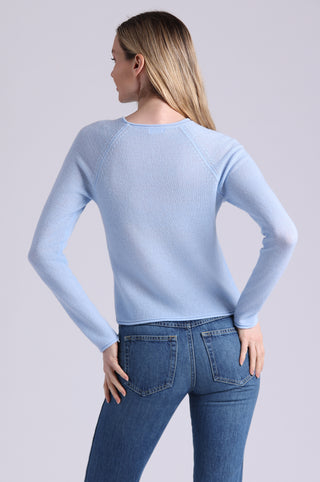 Sheer Luxury Cashmere Raglan Crew