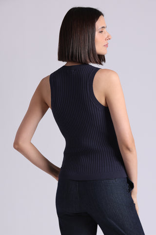 Viscose Ribbed Pointelle Tank