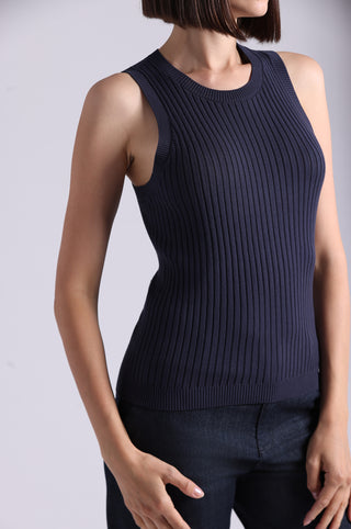 Viscose Ribbed Pointelle Tank