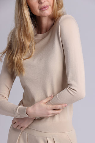 Viscose Long Sleeve Crew Neck