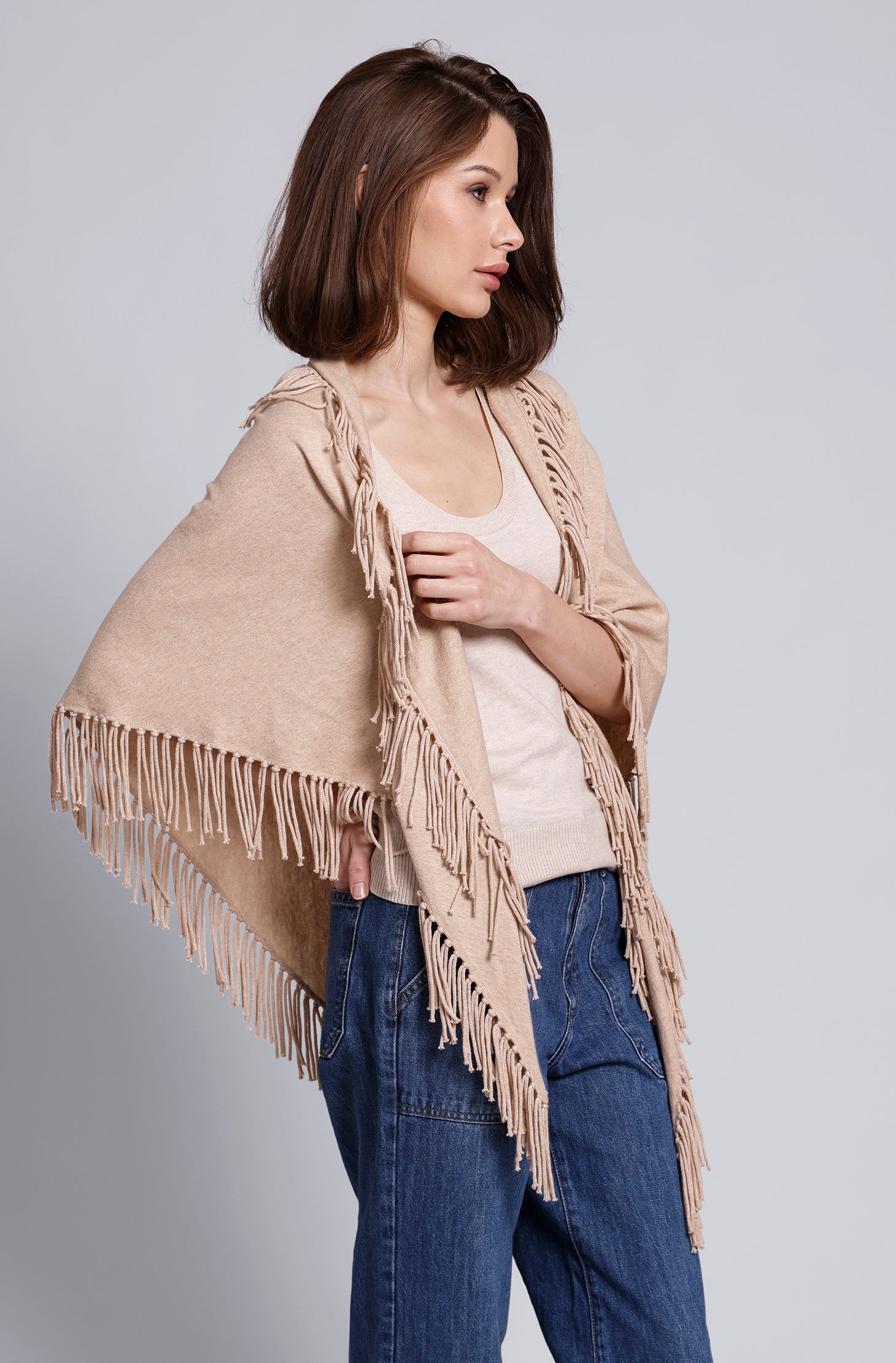 Cashmere Fringe Shawl