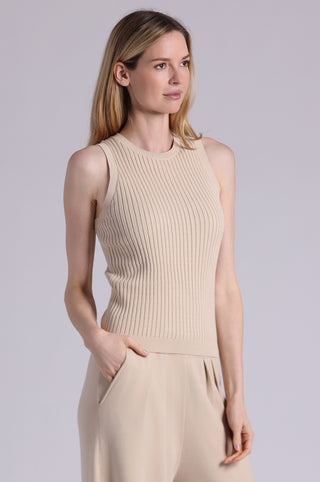 Viscose Ribbed Pointelle Tank
