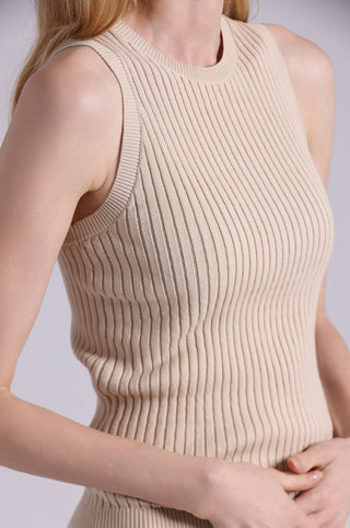 Viscose Ribbed Pointelle Tank