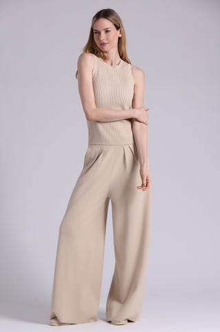 Viscose Ribbed Pointelle Tank