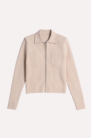 Viscose Zip Front Jacket