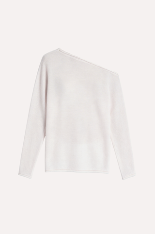 Oversized Sheer Luxury Cashmere Off The Shoulder