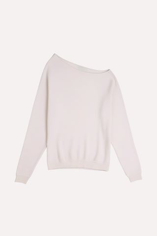 Oversized Sheer Luxury Cashmere Off The Shoulder