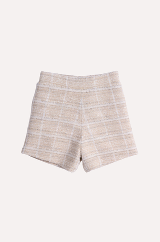 Viscose Sparkle Tweed Shorts
