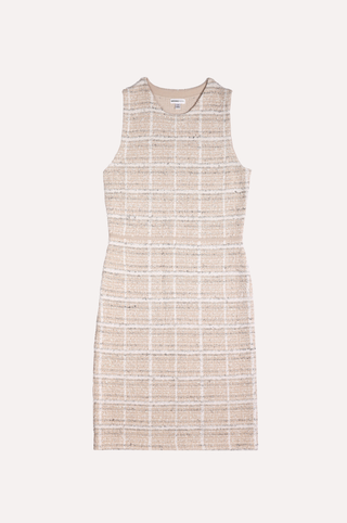 Viscose Sleeveless Sparkle Tweed Dress