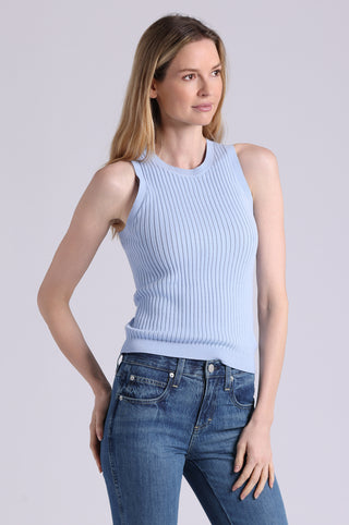 Viscose Ribbed Pointelle Tank