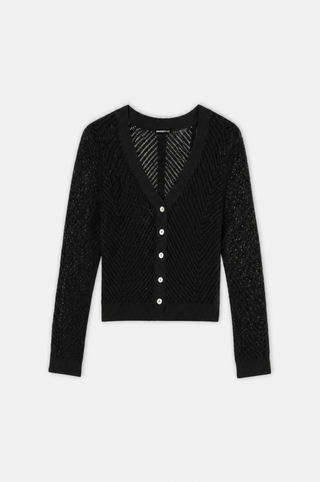 Open Pointelle Cardigan