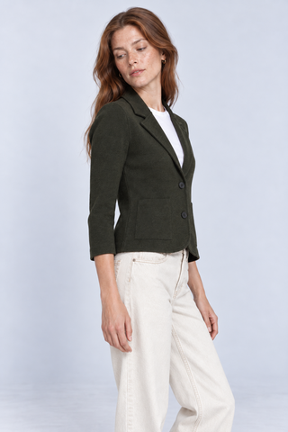 Viscose Blend Shrunken Blazer