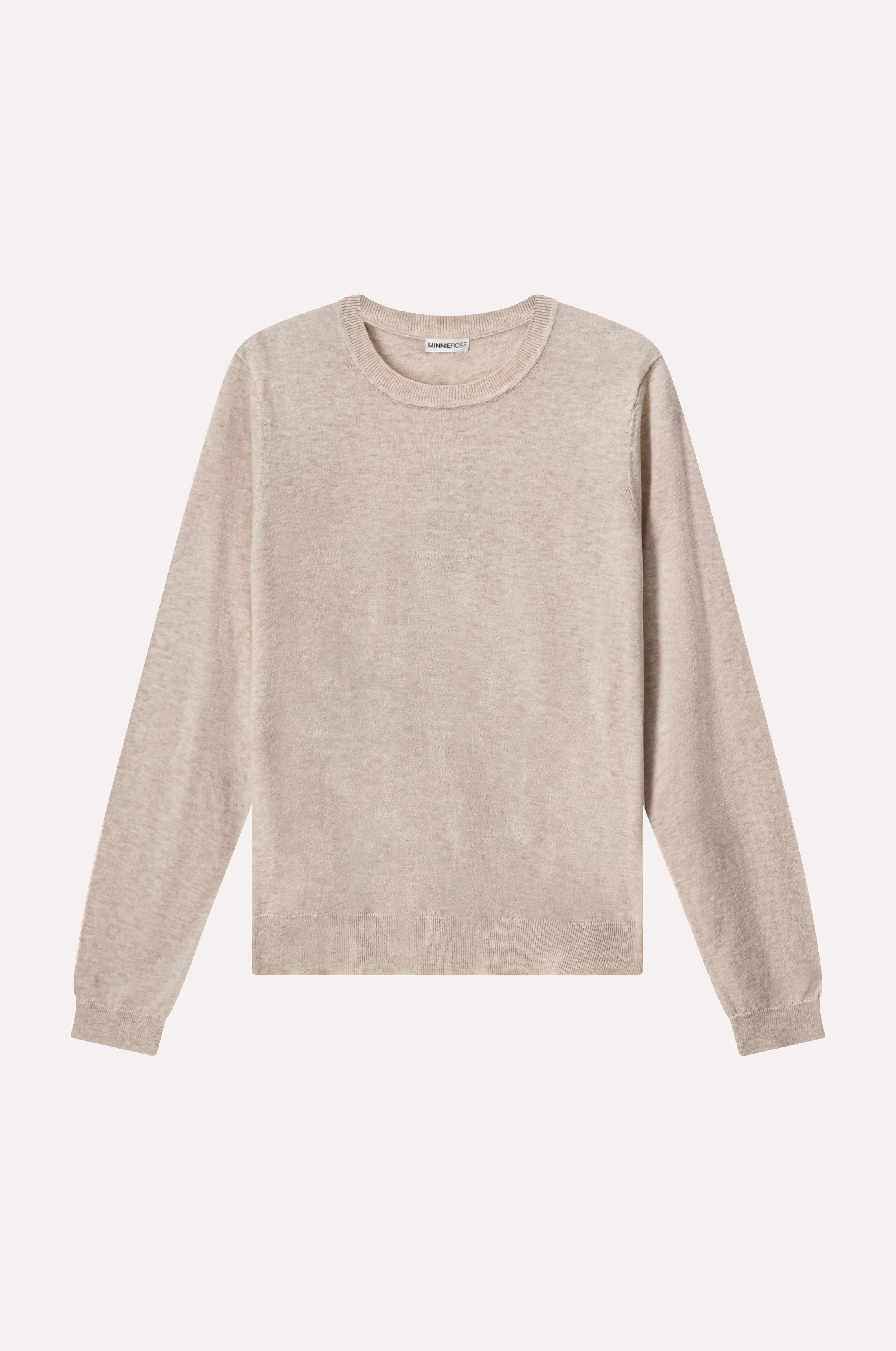 Supima Cotton Cashmere Long Sleeve Crew – Minnie Rose
