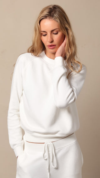 Supima Cotton Cashmere Raglan Sleeve Sweatshirt