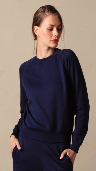 Supima Cotton Cashmere Raglan Sleeve Sweatshirt