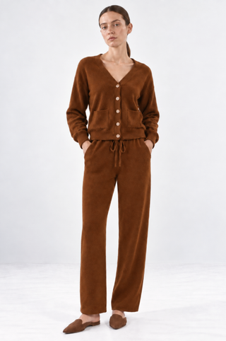 Cashmere Wide Leg Jogger