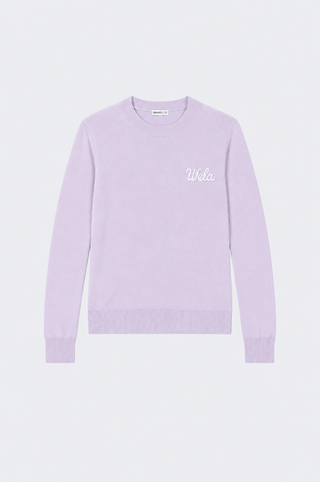Cotton Cashmere "Wela" Embroidery Crew