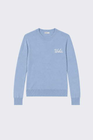 Cotton Cashmere "Wela" Embroidery Crew