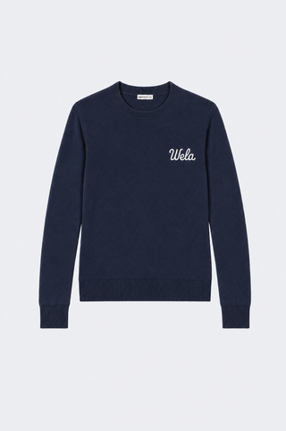 Cotton Cashmere "Wela" Embroidery Crew