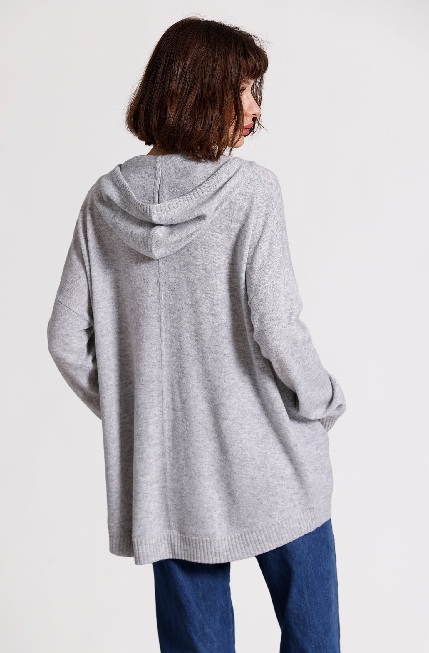 Cashmere Oversized Zip Hoodie – Minnie Rose