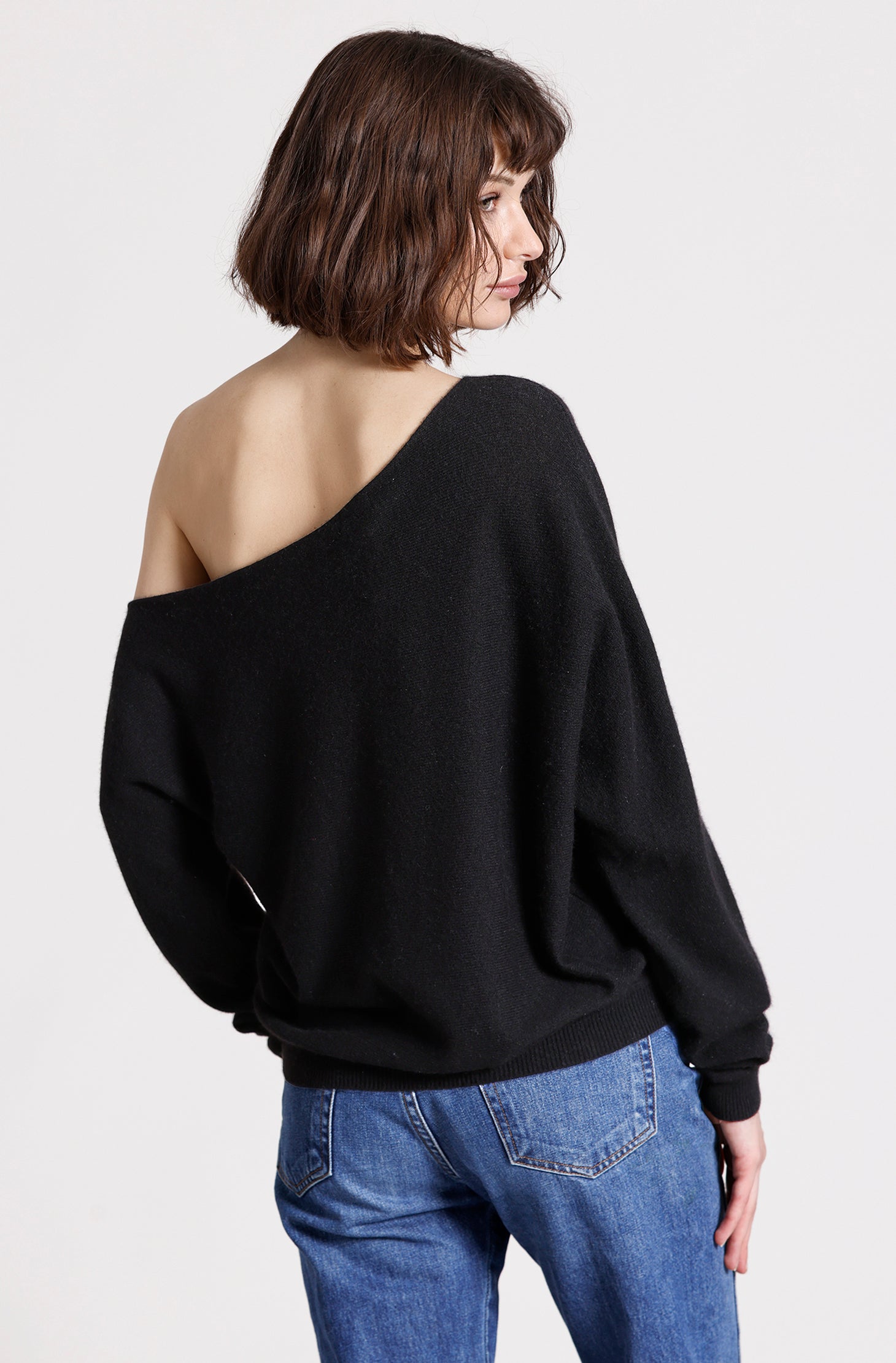 Cashmere Off The Shoulder Top