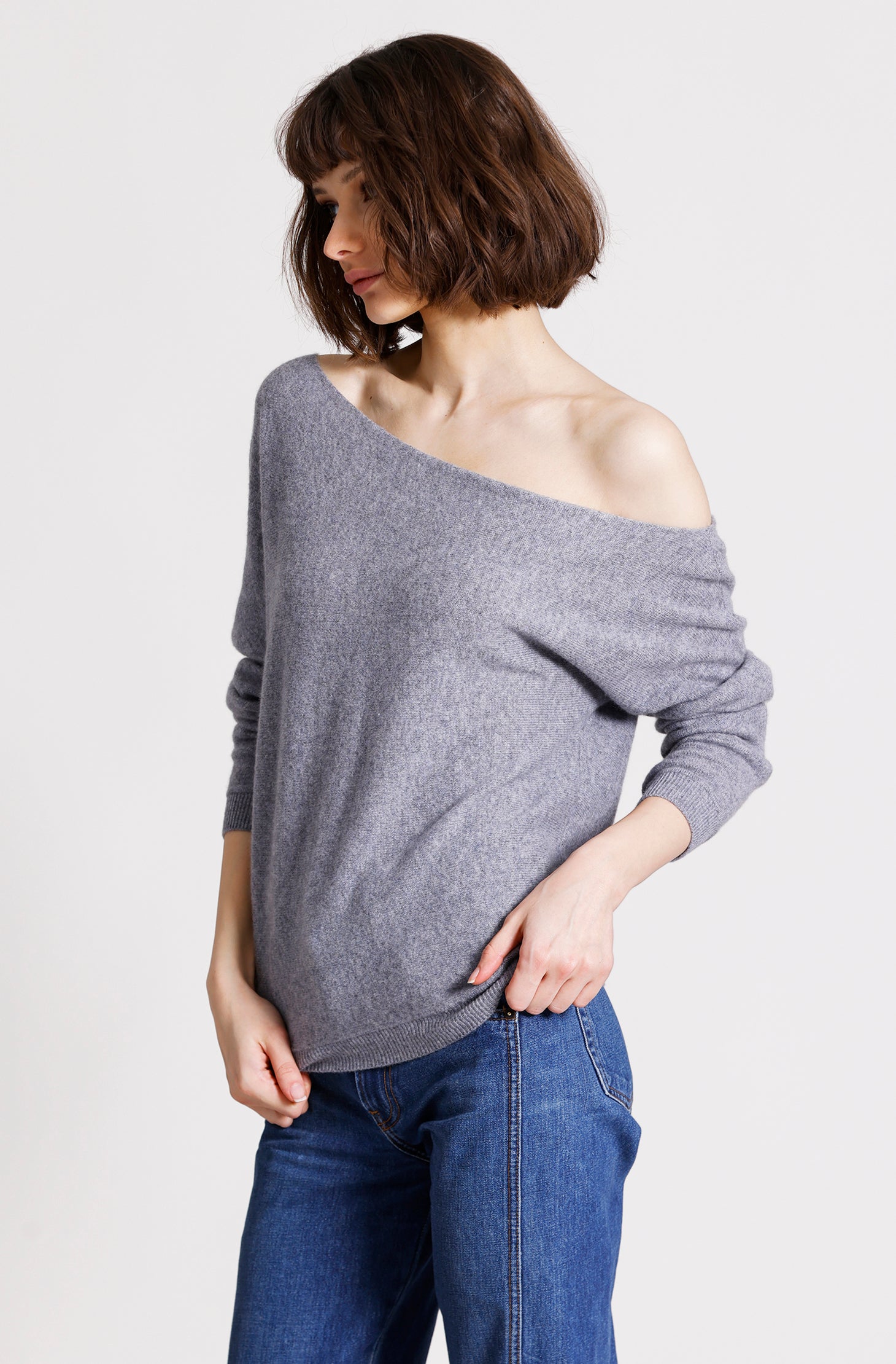 Cashmere Off The Shoulder Top