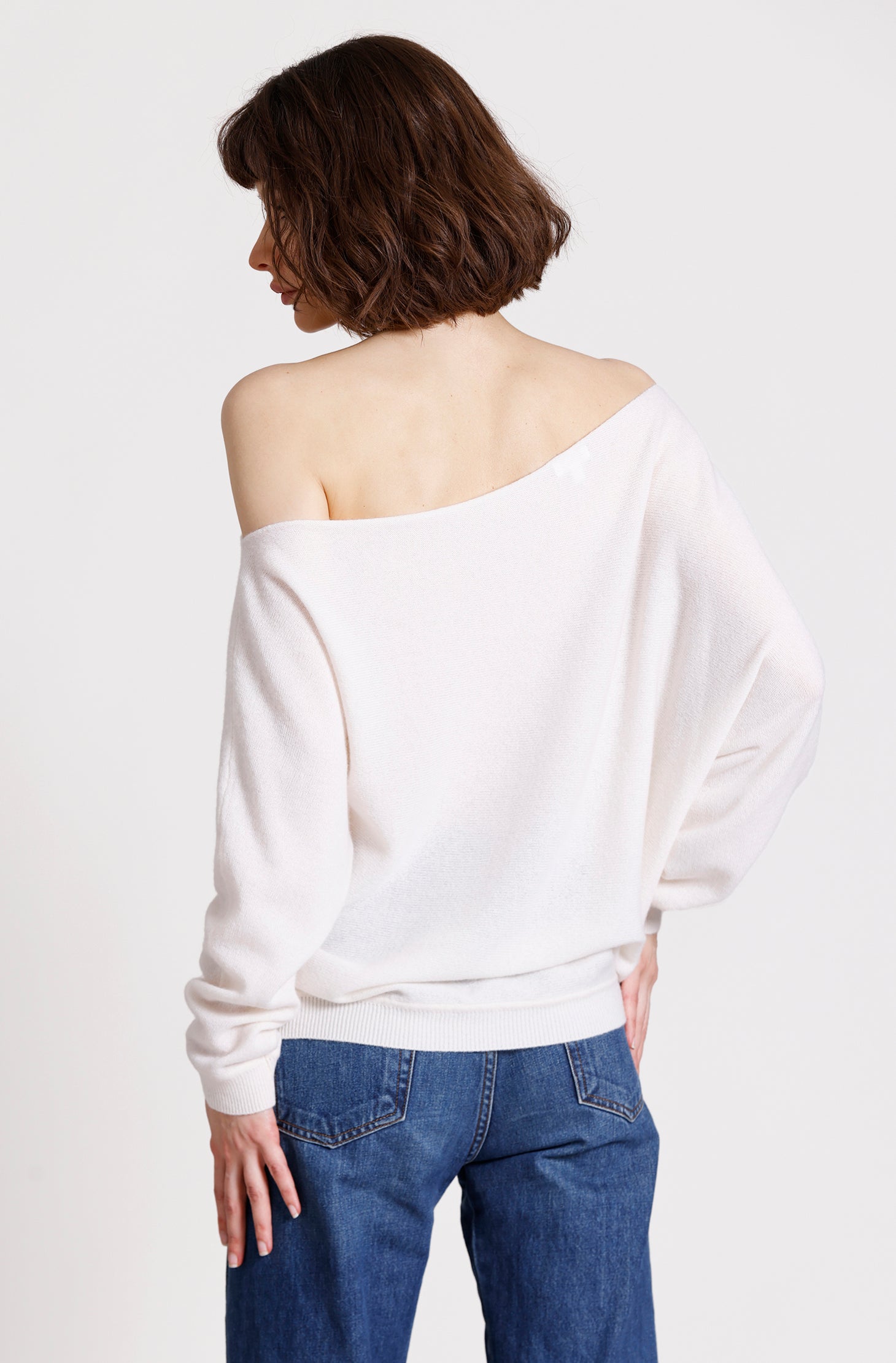 Cashmere Off The Shoulder Top