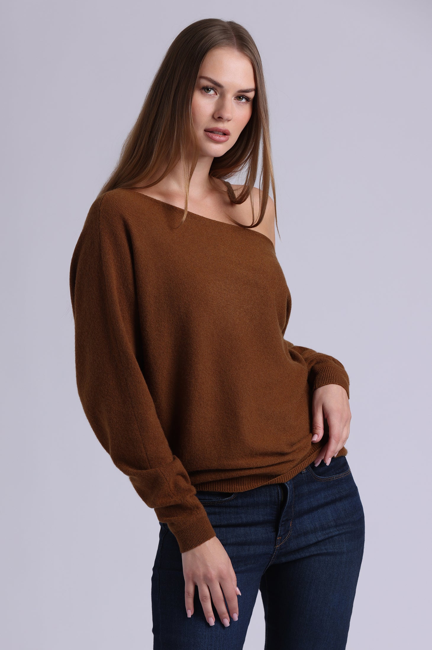 Cashmere Off The Shoulder Top