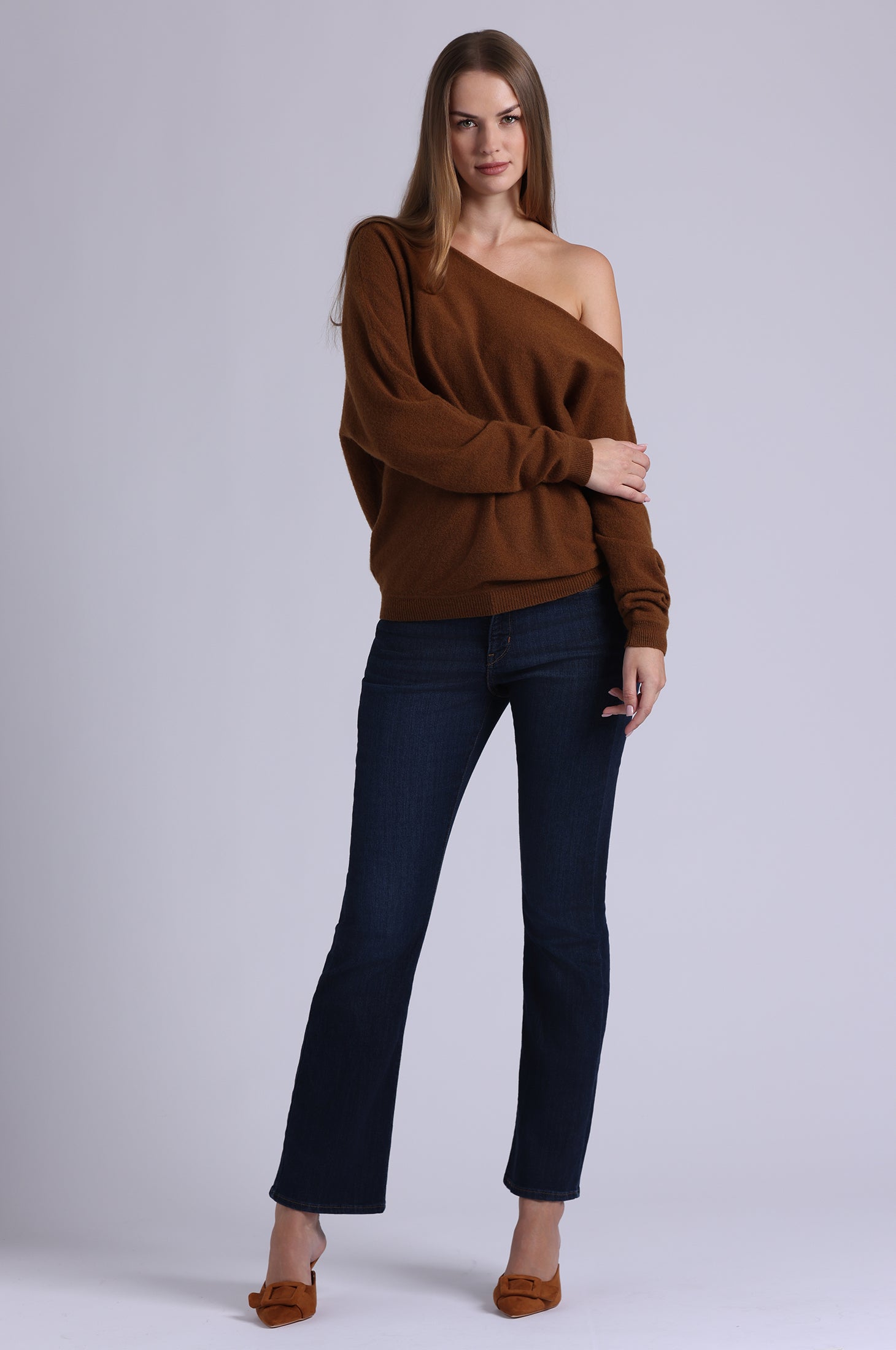Cashmere Off The Shoulder Top