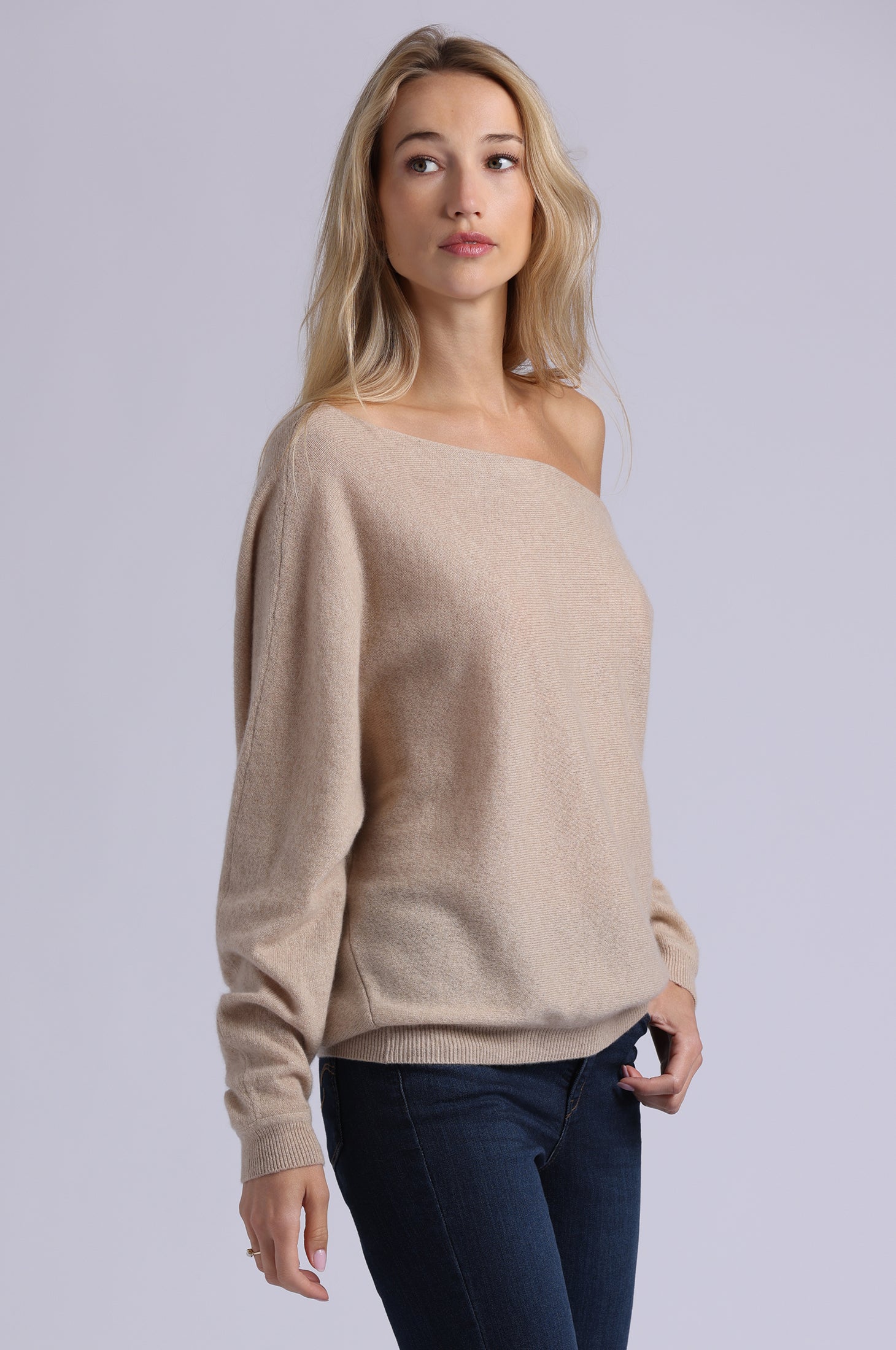 Cashmere Off The Shoulder Top