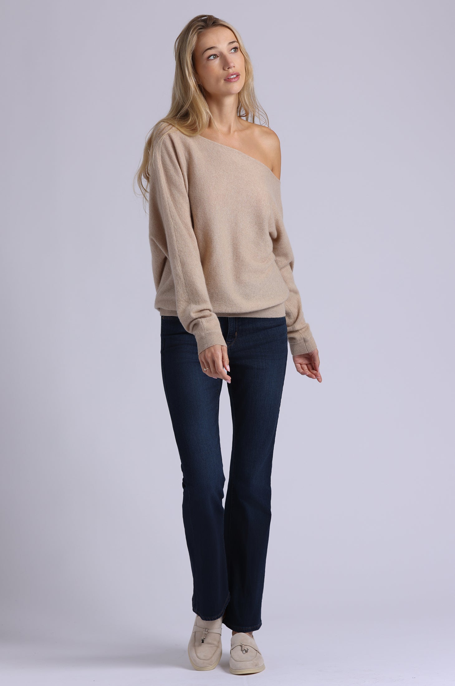 Cashmere Off The Shoulder Top
