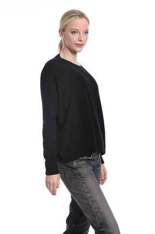 Cashmere Long Sleeve Cropped Crew