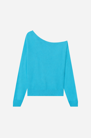 Cotton Cashmere Off The Shoulder Top