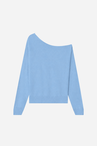 Cotton Cashmere Off The Shoulder Top