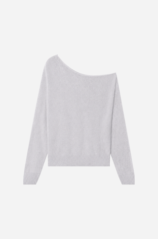 Cotton Cashmere Off The Shoulder Top