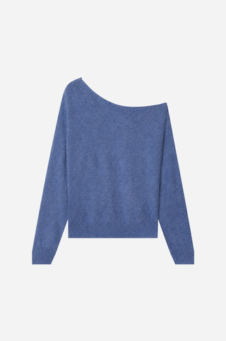 Cotton Cashmere Off The Shoulder Top