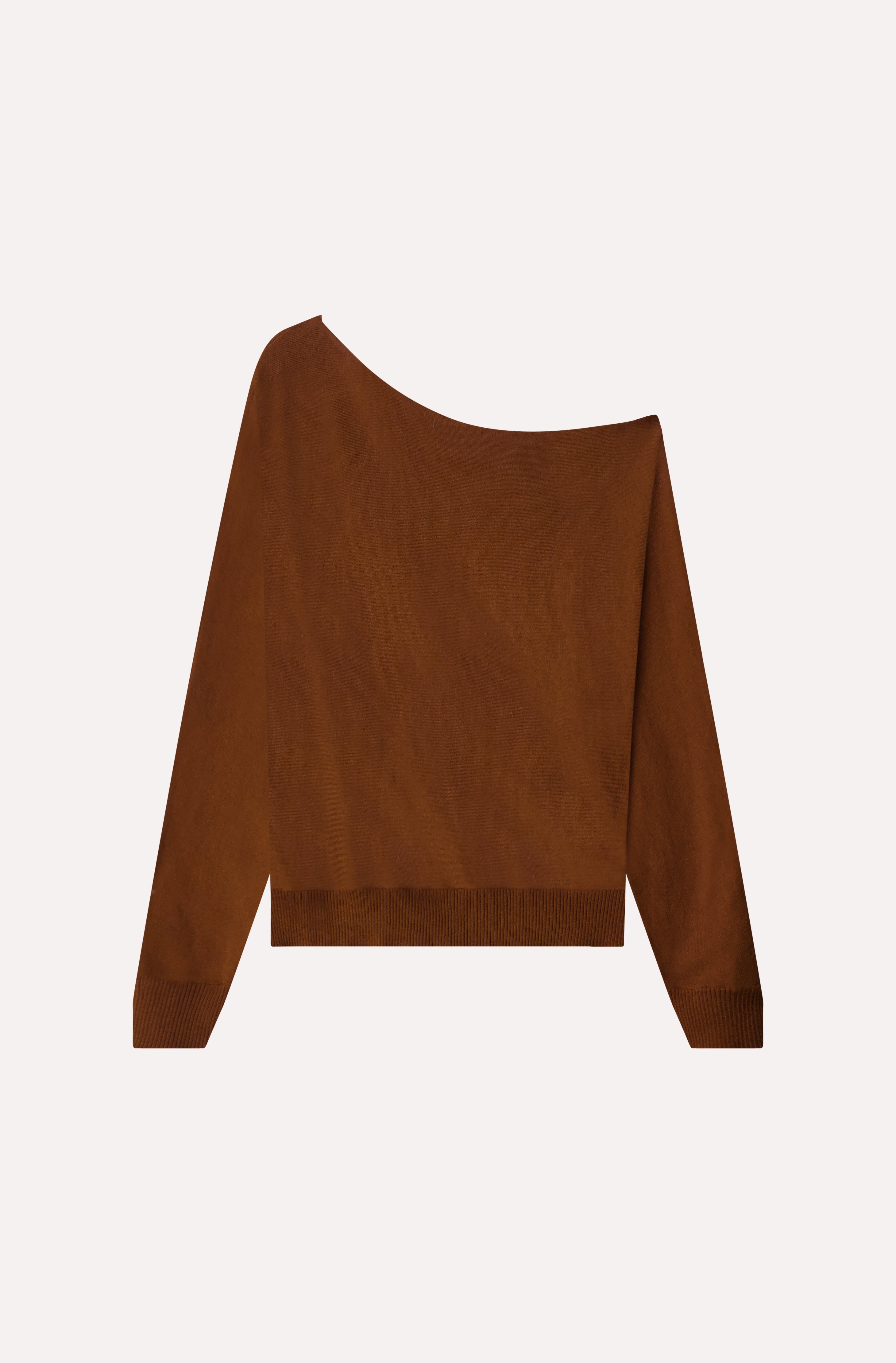 Cotton Cashmere Off The Shoulder Top – Minnie Rose