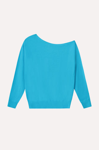 Cotton Cashmere Off The Shoulder Top