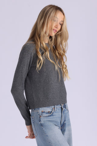 Cashmere 9gg Long Sleeve Shrunken Crew