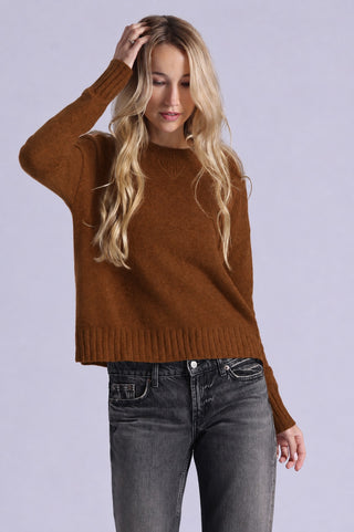 Cashmere 9gg Long Sleeve Shrunken Crew