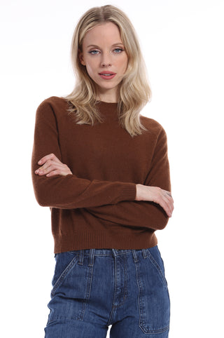 Cashmere 9gg Long Sleeve Shrunken Crew