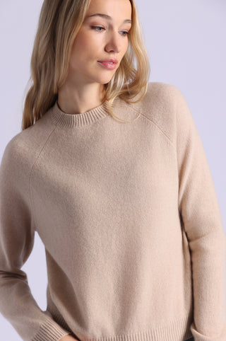 Cashmere 9gg Long Sleeve Shrunken Crew