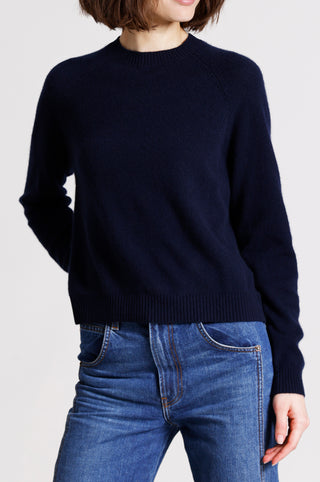 Cashmere 9gg Long Sleeve Shrunken Crew