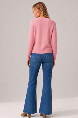 Cashmere 9gg Long Sleeve Shrunken Crew