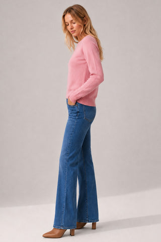 Cashmere 9gg Long Sleeve Shrunken Crew