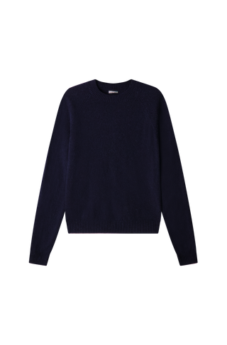 Cashmere 9gg Long Sleeve Shrunken Crew
