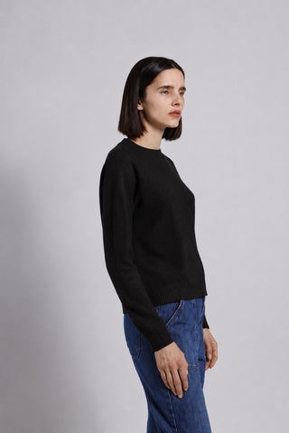 Cashmere 9gg Long Sleeve Shrunken Crew